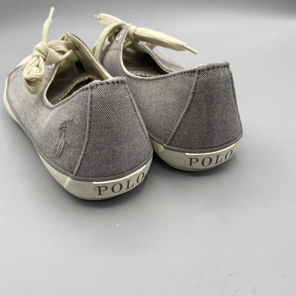 Polo Ralph Lauren Oxford Cloth Parnell Sneakers Shoes Grey Size‎ 10B